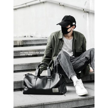 手提旅行包男士大容量短途單肩斜挎包健身包短期出差旅游行李包袋