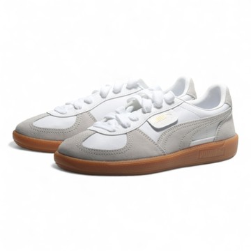PUMA 休閒鞋 PALERMO 白灰 焦糖底 復古 男女 39646412