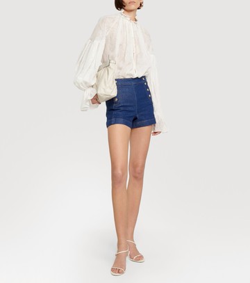 Frame Sailor high-rise denim shorts