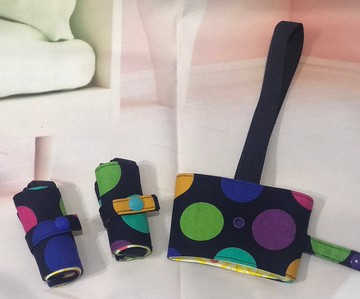 【環保飲料杯套】奢華深藍大圓點