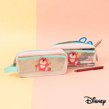 【R.FUN SHOP】迪士尼熊抱哥皮質手提筆袋 熊抱哥 筆袋 鉛筆盒 皮革筆帶 手提筆袋 LJ202