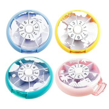 來而康 護立康 Fullicon MB017 幸運旋轉保健盒 盒我去旅行 隨身藥盒 攜帶藥盒 旋轉藥盒 分隔藥盒 7格收納