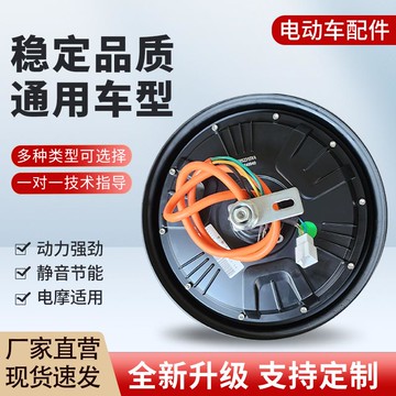 通用國標10寸大功率電摩電動電瓶車電機鼓剎碟剎外賣爬坡專用