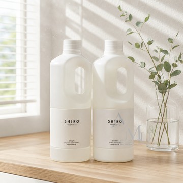 【SHIRO】洗衣精1000ml＋柔軟精1000ml 禮盒組｜原廠盒裝｜日本居家香氛