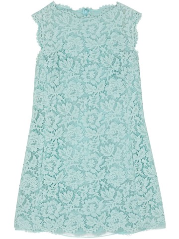 Valentino Garavani Pre-Owned - 2010 floral-lace minidress - women - Polyamide/Cotton/Silk/Viscose/Elastane/Silk - 42 - Blue