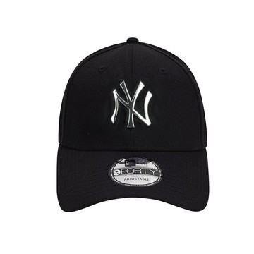 NEW ERA 男女 9FORTY 金屬LOGO 洋基 黑/銀 NE11866866