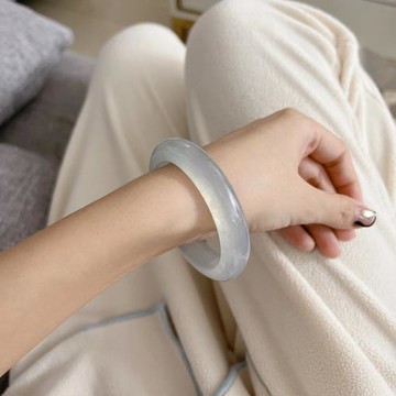 天然緬甸翡翠手鐲冰糯種陽綠飄花老坑料高冰胖圓貴妃女翡翠玉手鐲