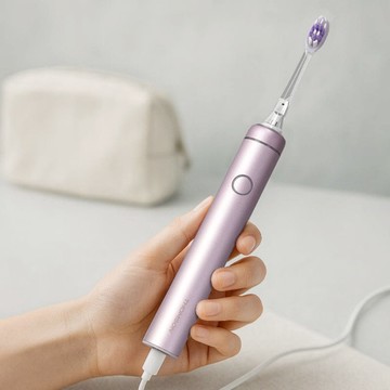 智慧護齦掃震/音波震動/UV照護 多合一牙刷 TM-SAR02TB 晨光白