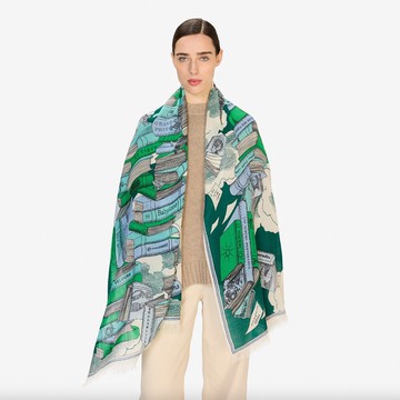 【INOUI EDITIONS】EDITIONS 羊毛圍巾70 - 翠綠