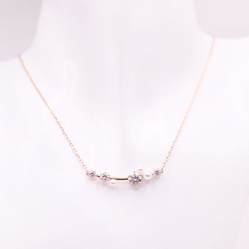 SWAROVSKI 施華洛世奇 Constella 珍珠項鏈 鍍玫瑰金色