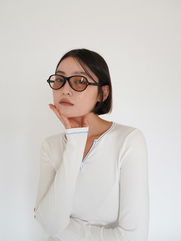 Stitch Detail Long Sleeve Slim Fit Tee