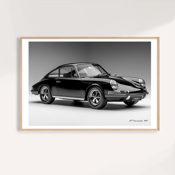 黑曜年代 Obsidian Era / 經典跑車藝術掛畫 畫芯 海報