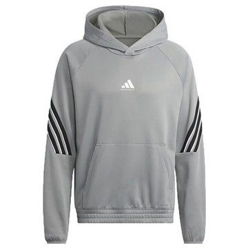 Adidas 連帽長袖上衣 男裝 抓絨帽T 灰【運動世界】JN2492