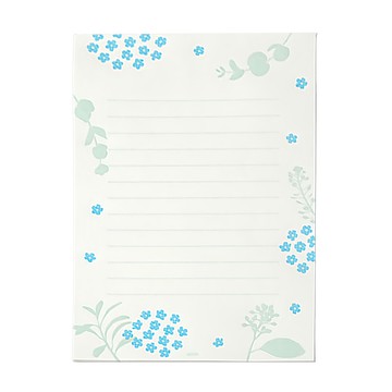 活板便簽 散花 20559  散花 白色  1本  16枚入