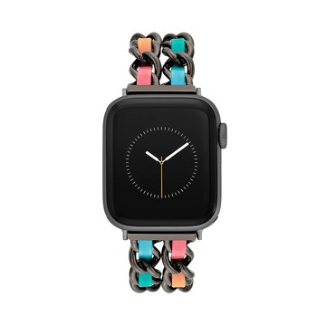 STEVE MADDEN Apple Watch 錶帶-虹彩雙鍊編織時尚錶帶(不含手錶）