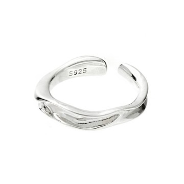 [大尺碼/純銀] 銀海流動戒指 / 2 size / Silver Sea Mobile Ring