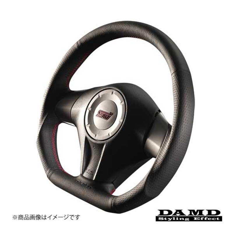 DAMD/ダムド ステアリング SS358-D（F） レッドステッチ インプレッサ