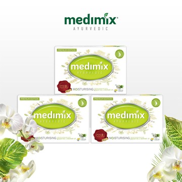 Medimix 印度帆船皂(淺綠)75g x 3入-保濕舒敏(乾癢肌)適用