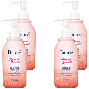 Biore 蜜妮 台灣公司貨 溫感淨透卸粧精華乳  200ml  4瓶