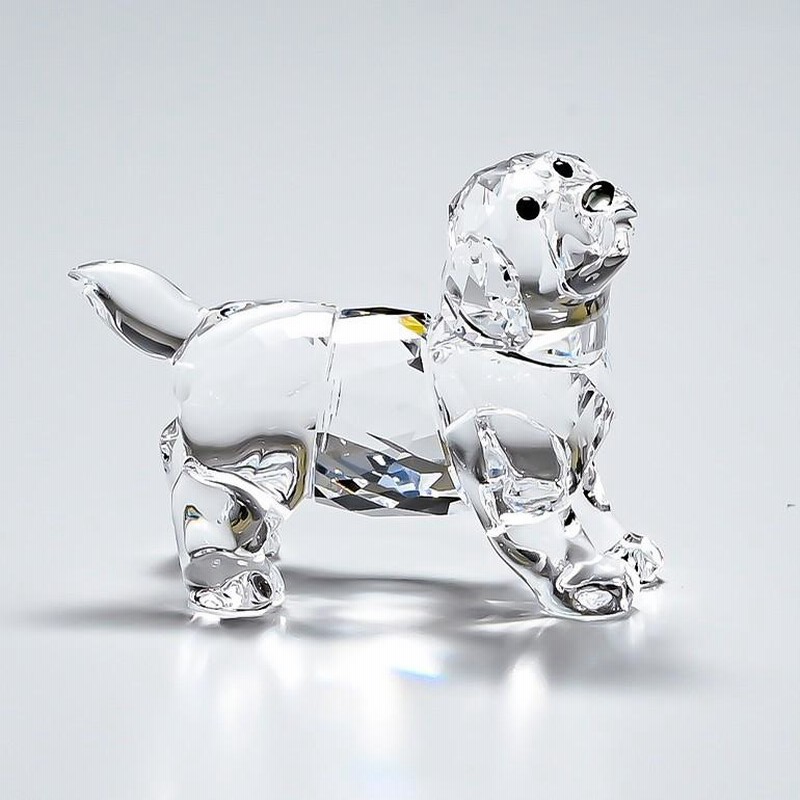 Swarovski 犬のクリスタルオブジェ