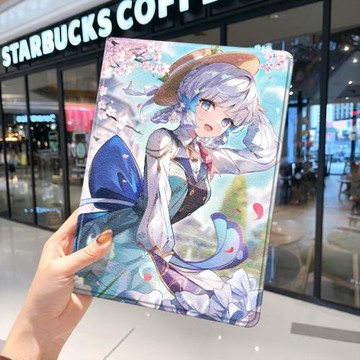 原神ipad10保護套pro2024款11寸5蘋果air7平板mini6殼4迷你3適用2三折帶筆槽八8第9代2020周邊2018九宵宮2021
