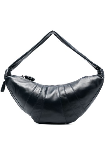 Lemaire - large Croissant leather shoulder bag - women - Cotton/Lamb Skin - One Size - Blue