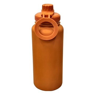 新款手機磁吸支架戶外水壺 - 1L 304不鏽鋼  橘色  1個