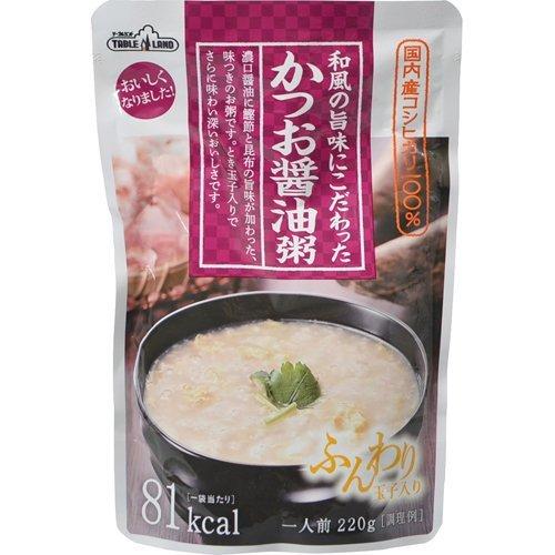 丸善食品工業 テーブルランド 和風の旨みにこだわった かつお醤油粥 220g ×12個