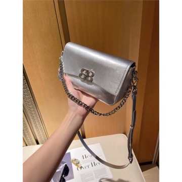 法國MKDA鏈條腋下包包女2024新款高級感真皮小方包百搭單肩斜挎包