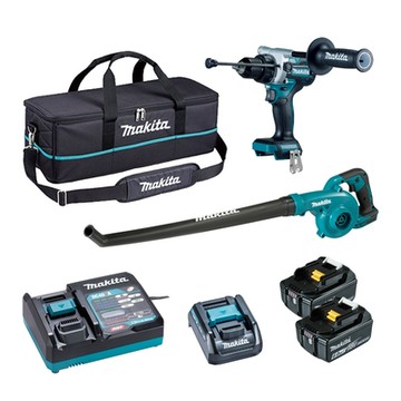 MAKITA牧田 DLX2444GX1 18V雙機組DHP486+DUB186