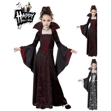 新款萬圣節女童吸血鬼扮演服vampire cos歐洲中世紀宮廷貴族禮服