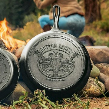 美國LODGE 黃石公園 美國製圓形鑄鐵平底煎鍋/烤盤-32cm L10SKYW