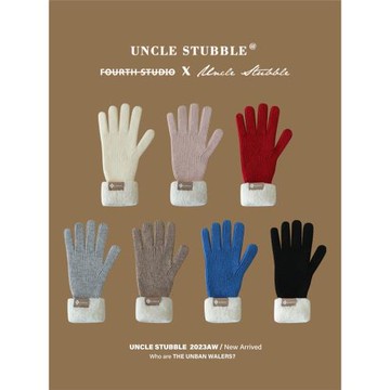 加厚羊毛針織手套女生韓系ins厚款分指手套雪地戶外騎車防寒保暖