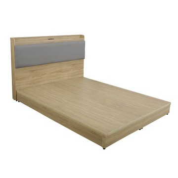 【多瓦娜】亞克5尺床組二件式/床頭片+床底-三色梧桐