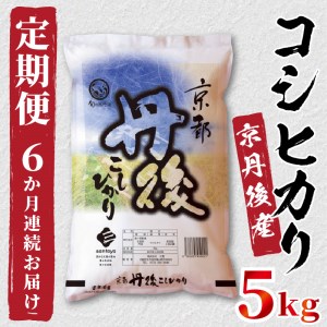 定期便6か月》京都丹後産 コシヒカリ5kg（5kg×1袋）