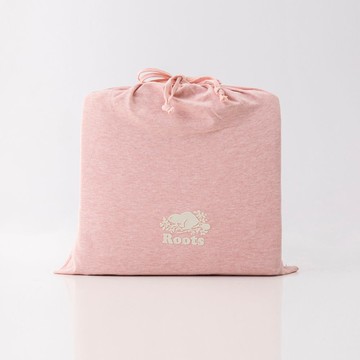 ROOTS有機棉雙人床包(粉)