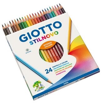 【義大利 GIOTTO】256600  STILNOVO 學用六角彩色鉛筆 24色/盒【APP滿額下單10%點數(單一帳號最高5000點)】1/31止