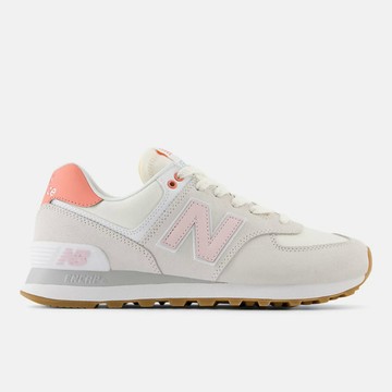 New Balance 574 [WL574IPK] 女 運動休閒鞋 復古鞋 麂皮 舒適 緩震 鏡灰 玫瑰砂糖粉