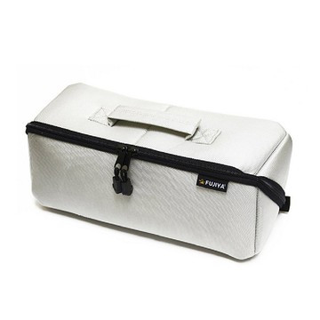 【FUJIYA日本富士箭】經典高緩衝大開口工具收納袋(大)-科技灰