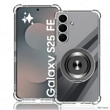 透明犀牛護盾防摔殼 360°旋轉磁吸支架 三星S25FE S25Ultra S25Edge S25+ S25 手機殼