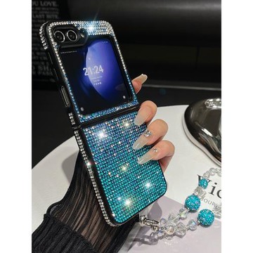 若瑾滿鉆三星zflip6手機殼新款zflip5折疊屏手機套zflip4時尚女款zflip3保護殼防摔w24flip網紅w23flip高級感