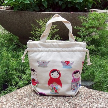 三合一肩背/斜背/手提束口水桶包  ~ 俄羅斯娃娃 (A1)