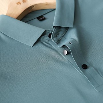 長鳳洲戶外 輕奢風激光切割無痕壓膠冰絲速干商務短袖polo衫男T恤