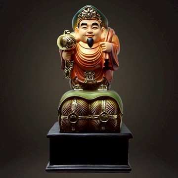 善緣堂彩繪大黑天佛像樹脂日本財神像密宗像家用供奉招財擺件16寸