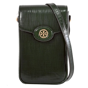 TORY BURCH 158824 Robinson 翻蓋斜背小包/手機包.深綠