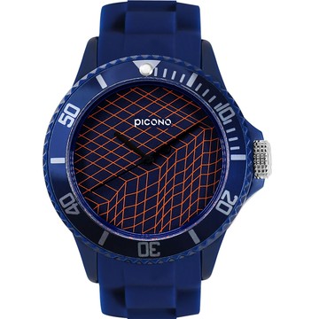 PICONO 數字逃跑計劃系列運動防水手錶 藍色 / BA-EN-01