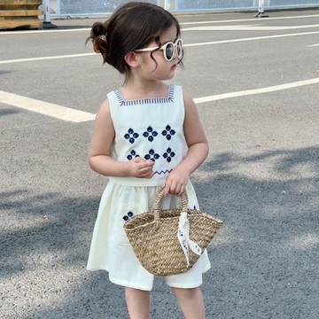 Baby童衣 兒童夏季套裝 女童甜美背心裙+裙子 韓版寶寶外出套裝 【預購】