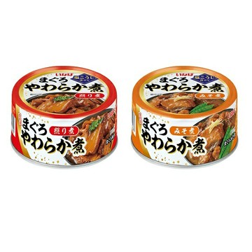 【江戶物語】INABA 稻葉 燉煮鮪魚罐 60g 照燒煮/味噌煮 即食鮪魚罐 配飯食品 露營 拜拜罐頭 日本原裝進口