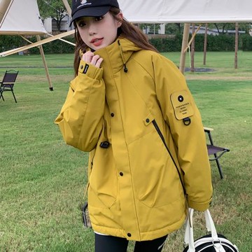 2025秋冬新款羽絨棉服外套女寬松休閑工裝棉衣戶外夾克沖鋒衣棉襖