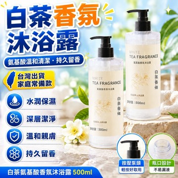 🔥臺灣出貨24H🔥【白茶木質香氛】氨基酸沐浴露持久留香水型控油男女乳液洗髮水保濕洗護套裝hhfoof